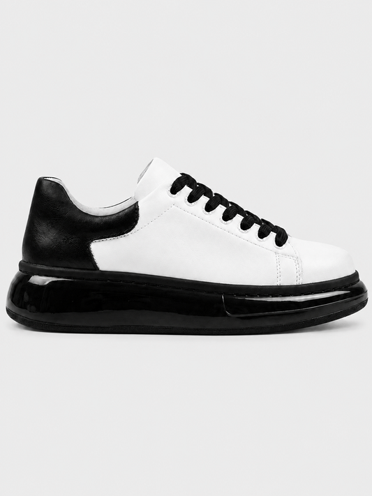 Stark Monochrome Marvel casual sneaker in white and black by Apollo Moda