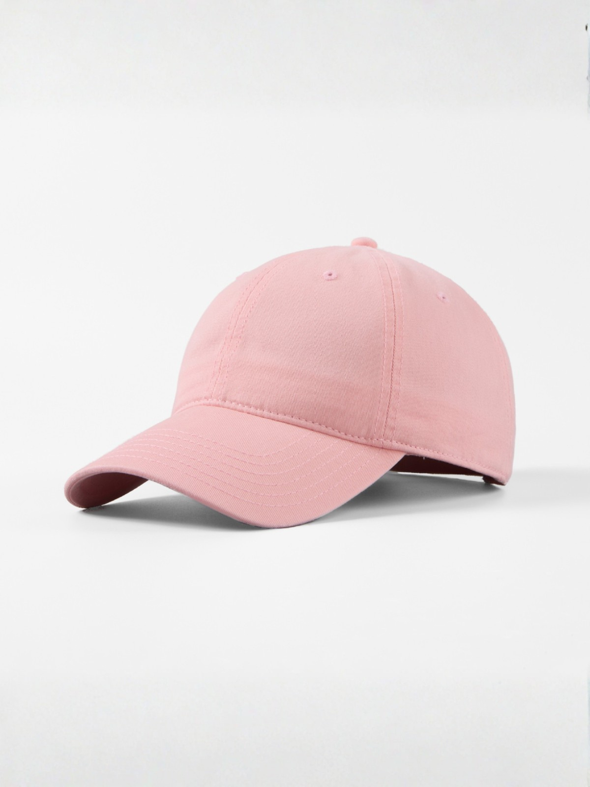 Gorra de sarga de algodón rosa rubor