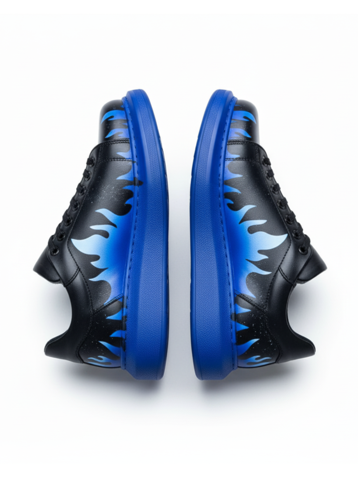 Apollo Moda Kinetic Vibe Rhythm Shift hand-painted custom sneaker, fourth angle