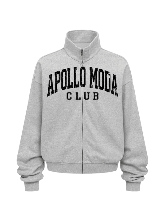 Club Collegiate oversized full-zip sweatshirt by Apollo Moda, view 2